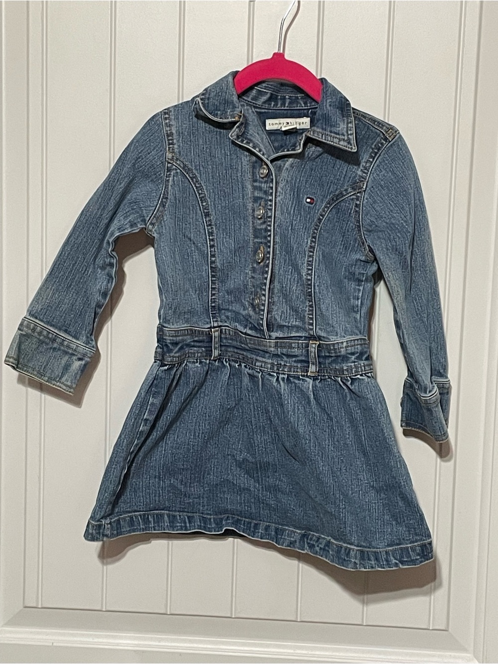 Tommy Hilfiger Girls' Denim Dress/Jean Dress - Blue Size 3T Toddler